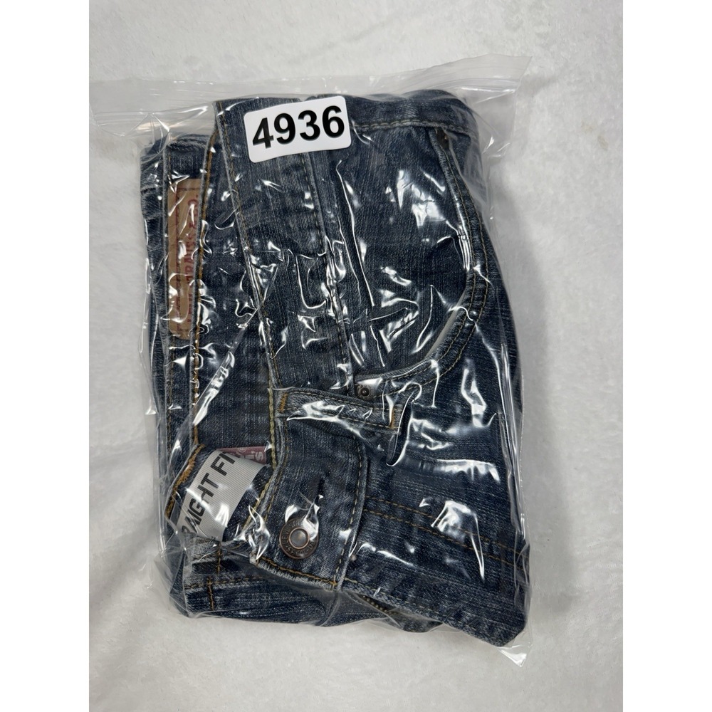 Levi's 505 Jeans Mens 36x29 Regular Fit Straight Leg Blue Denim Distressed - Picture 8 of 8